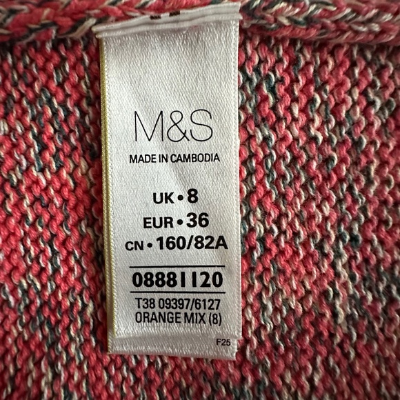 M&S Collection Women' US Small/UK8 Sleeved Round Neck Pullover Knit Sweater Top - Picture 12 of 13